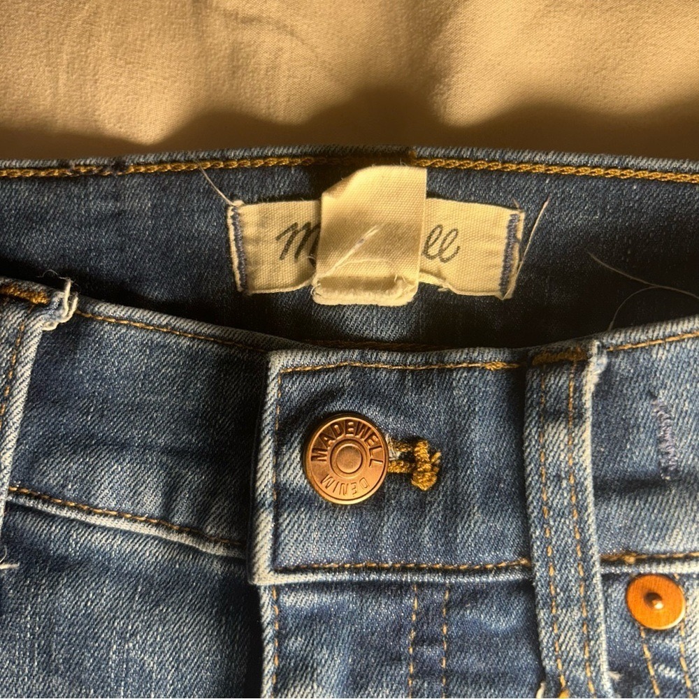 Madewell 9" Mid-Rise Skinny Jeans 24P Petite Blue Fair Trade Stretch Denim - Picture 9 of 13